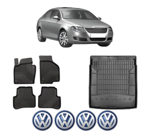 Set Covorase Presuri Auto Si Tavita Portbagaj Volkswagen PASSAT B6 (3C2) din 2005-2010 Volkswagen - Img 2