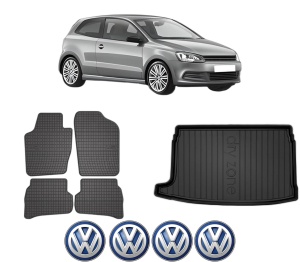 Set Covorase Presuri Auto Si Tavita Portbagaj Volkswagen POLO V (6R1, 6C1) din 2009-2022 Volkswagen - Img 2