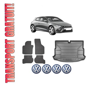 Set Covorase Presuri Auto Si Tavita Portbagaj Volkswagen SCIROCCO III (137, 138) din 2008-2017 Volkswagen