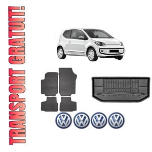 Set Covorase Presuri Auto Si Tavita Portbagaj Volkswagen UP! (121, 122, BL1, BL2, BL3, 123) din 2011-2023 Volkswagen