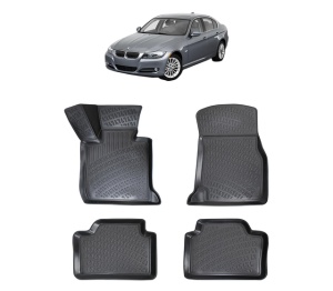 Set covorase presuri BMW Seria 3 E90 din 2005-2012, auto, din cauciuc thermoplastic - Img 2