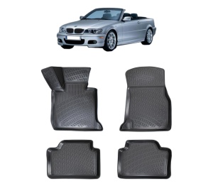 Set covorase presuri BMW Seria 3 E93 din 2005-2012, auto, din cauciuc thermoplastic - Img 2
