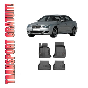 Set covorase presuri BMW Seria 5 (E60) din 2001-2010, auto, din cauciuc thermoplastic, BMW Seria