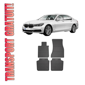 Set covorase presuri BMW Seria 7 (G11, G12) din 2015-2022, auto, din cauciuc thermoplastic, BMW Seria