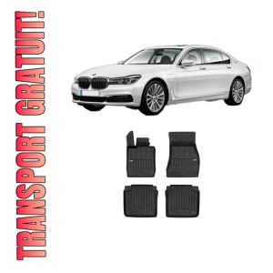 Set covorase presuri BMW Seria 7 (G11, G12) din 2015-2022, auto, din cauciuc thermoplastic, BMW Seria