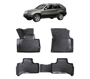 Set covorase presuri BMW Seria X5 E53 din 1999-2006, auto, din cauciuc thermoplastic - Img 2