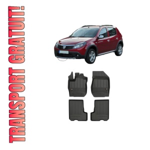 Set covorase presuri DACIA SANDERO din 2008-2020, auto, din cauciuc thermoplastic, DACIA