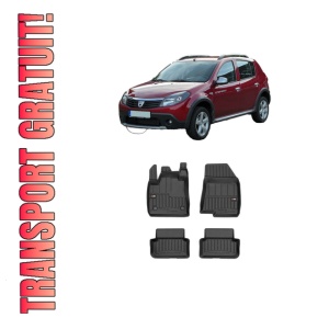 Set covorase presuri DACIA SANDERO din 2008-2020, auto, din cauciuc thermoplastic, DACIA