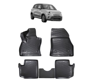 Set covorase presuri FIAT 500L CUTIE MANUALA din 2013, auto, din cauciuc thermoplastic - Img 2