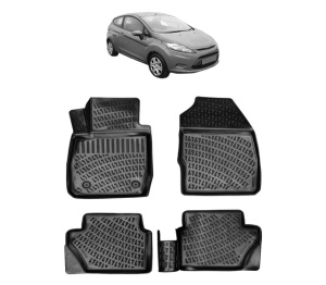 Set covorase presuri FORD FIESTA VI din 2008-2019, auto, din cauciuc thermoplastic - Img 2