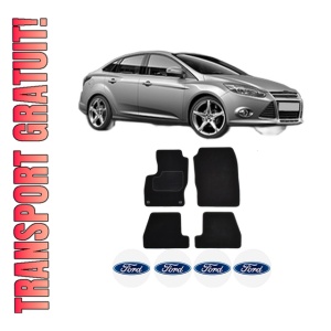 Set Covorase Presuri FORD FOCUS III Saloon din 2010-2020, Auto, Material Textil Mocheta, FORD