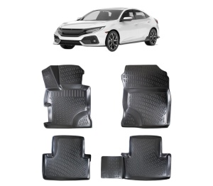 Set covorase presuri HONDA CIVIC SEDAN IX din 2011-2016, auto, din cauciuc thermoplastic - Img 2