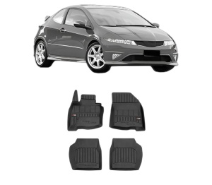 Set covorase presuri HONDA CIVIC VIII Hatchback (FN, FK) din 2005-2012, auto, din cauciuc thermoplastic, HONDA - Img 2