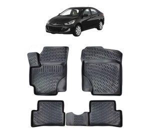 Set covorase presuri HYUNDAI ACCENT III din 2005-2011, auto, din cauciuc thermoplastic - Img 2