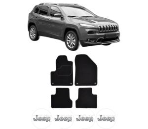 Set Covorase Presuri JEEP CHEROKEE (KL) din 2013-2018, Auto, Material Textil Mocheta, JEEP - Img 2