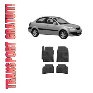 Set covorase presuri KIA RIO II Saloon (JB) din 2005-2011, auto, din cauciuc thermoplastic, KIA