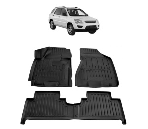 Set covorase presuri KIA SPORTAGE JE din 2004-2010, auto, din cauciuc thermoplastic - Img 2