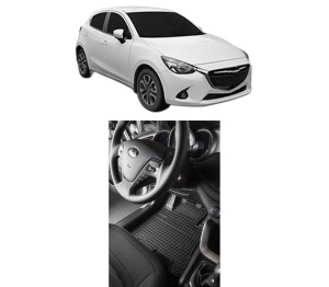 Set covorase presuri MAZDA 2 Hatchback (DL, DJ) din 2014-2021, auto, din cauciuc thermoplastic, MAZDA - Img 2
