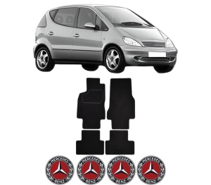 Set Covorase Presuri MERCEDES-BENZ A-CLASS (W168) din 1997-2004, Auto, Material Textil Mocheta, MERCEDES-BENZ - Img 2