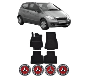 Set Covorase Presuri MERCEDES-BENZ A-CLASS (W169) din 2004-2012, Auto, Material Textil Mocheta, MERCEDES-BENZ - Img 2