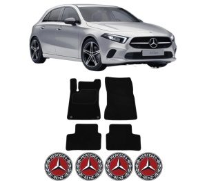 Set Covorase Presuri MERCEDES-BENZ A-CLASS (W177) din 2018-2020, Auto, Material Textil Mocheta, MERCEDES-BENZ - Img 2