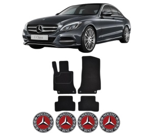Set Covorase Presuri MERCEDES-BENZ C-CLASS (W205) din 2013-2021, Auto, Material Textil Mocheta, MERCEDES-BENZ - Img 2