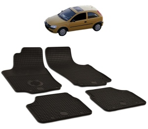 Set covorase presuri OPEL CORSA C din 2000-2006, auto, din cauciuc thermoplastic - Img 2