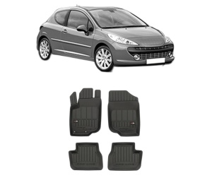Set covorase presuri PEUGEOT 207 (WA_, WC_) din 2006-2015, auto, din cauciuc thermoplastic, PEUGEOT - Img 2