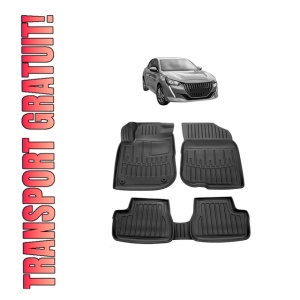 Set covorase presuri PEUGEOT 208 din 2012-2019, auto, din cauciuc thermoplastic - Img 8