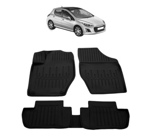 Set covorase presuri PEUGEOT 308 I T7 din 2007-2013, auto, din cauciuc thermoplastic - Img 2