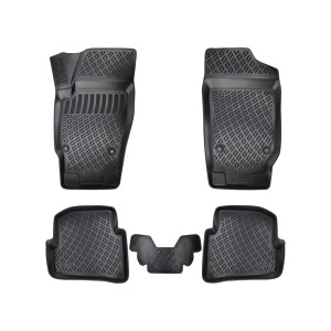 Set covorase presuri SEAT IBIZA III din 2002-2008, auto, din cauciuc thermoplastic - Img 4