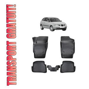 Set covorase presuri SEAT IBIZA III din 2002-2008, auto, din cauciuc thermoplastic - Img 8