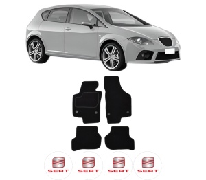 Set Covorase Presuri SEAT LEON (1P1) din 2005-2012, Auto, Material Textil Mocheta, SEAT - Img 2