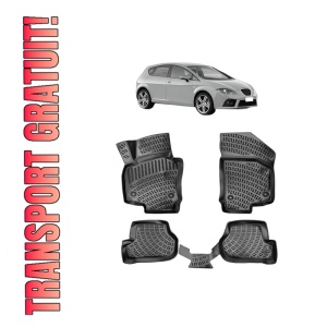 Set covorase presuri SEAT LEON II din 2005-2012, auto, din cauciuc thermoplastic
