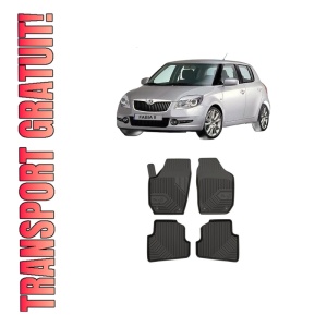 Set covorase presuri SKODA FABIA II (542) din 2006-2014, auto, din cauciuc thermoplastic, SKODA
