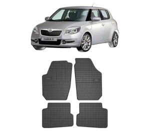 Set covorase presuri SKODA FABIA II (542) din 2006-2014, auto, din cauciuc thermoplastic, SKODA - Img 2