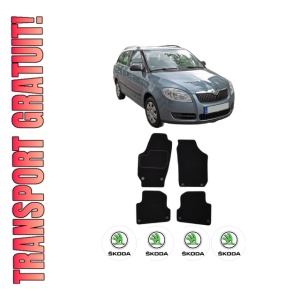Set Covorase Presuri SKODA FABIA II Combi (545) din 2007-2014, Auto, Material Textil Mocheta, SKODA