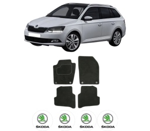 Set Covorase Presuri SKODA FABIA III Estate (NJ5) din 2014-2022, Auto, Material Textil Mocheta, SKODA - Img 2
