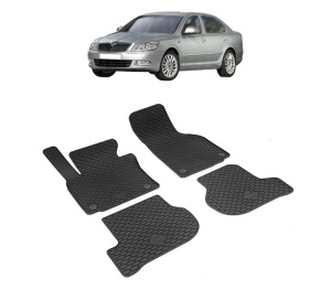 Set covorase presuri SKODA Octavia II din 2004-2013, auto, din cauciuc thermoplastic - Img 2