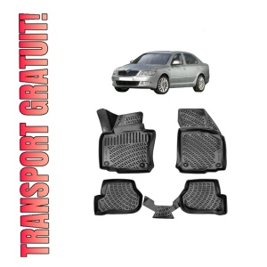Set covorase presuri SKODA Octavia II din 2004-2013, auto, din cauciuc thermoplastic