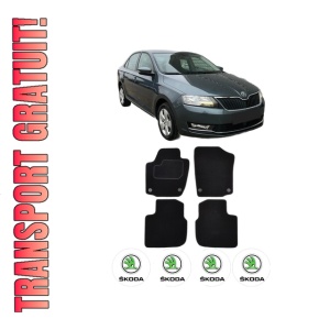 Set Covorase Presuri SKODA RAPID (NH3, NK3, NK6) din 2012-2019, Auto, Material Textil Mocheta, SKODA