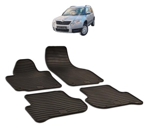 Set covorase presuri SKODA YETI din 2009-2017, auto, din cauciuc thermoplastic - Img 2