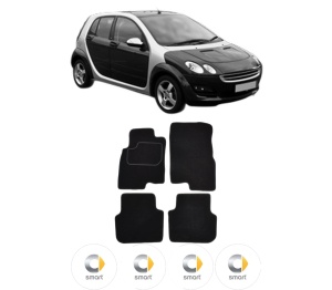 Set Covorase Presuri SMART FORFOUR (454) din 2004-2006, Auto, Material Textil Mocheta, SMART - Img 2