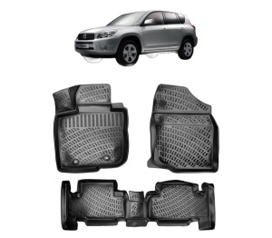 Set covorase presuri TOYOTA RAV 4 III XA30 din 2005-2012, auto, din cauciuc thermoplastic - Img 7