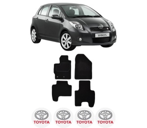 Set Covorase Presuri TOYOTA YARIS (_P9_) din 2005-2012, Auto, Material Textil Mocheta, TOYOTA - Img 2