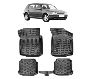 Set covorase presuri Volkswagen GOLF 4 din 1997-2005, auto, din cauciuc thermoplastic - Img 2