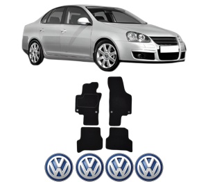 Set Covorase Presuri Volkswagen JETTA III (1K2) din 2004-2010, Auto, Material Textil Mocheta, Volkswagen - Img 2