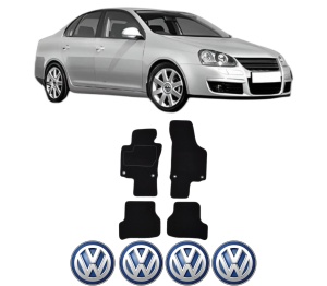 Set Covorase Presuri Volkswagen JETTA III (1K2) din 2004-2010, Auto, Material Textil Mocheta, Volkswagen - Img 2