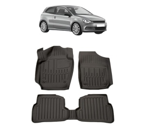 Set covorase presuri VOLKSWAGEN POLO V din 2009-2017, auto, din cauciuc thermoplastic - Img 2