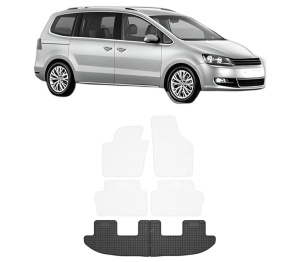 Set covorase presuri Volkswagen SHARAN (7N1, 7N2) din 2010-2022, auto, din cauciuc thermoplastic, Volkswagen - Img 2